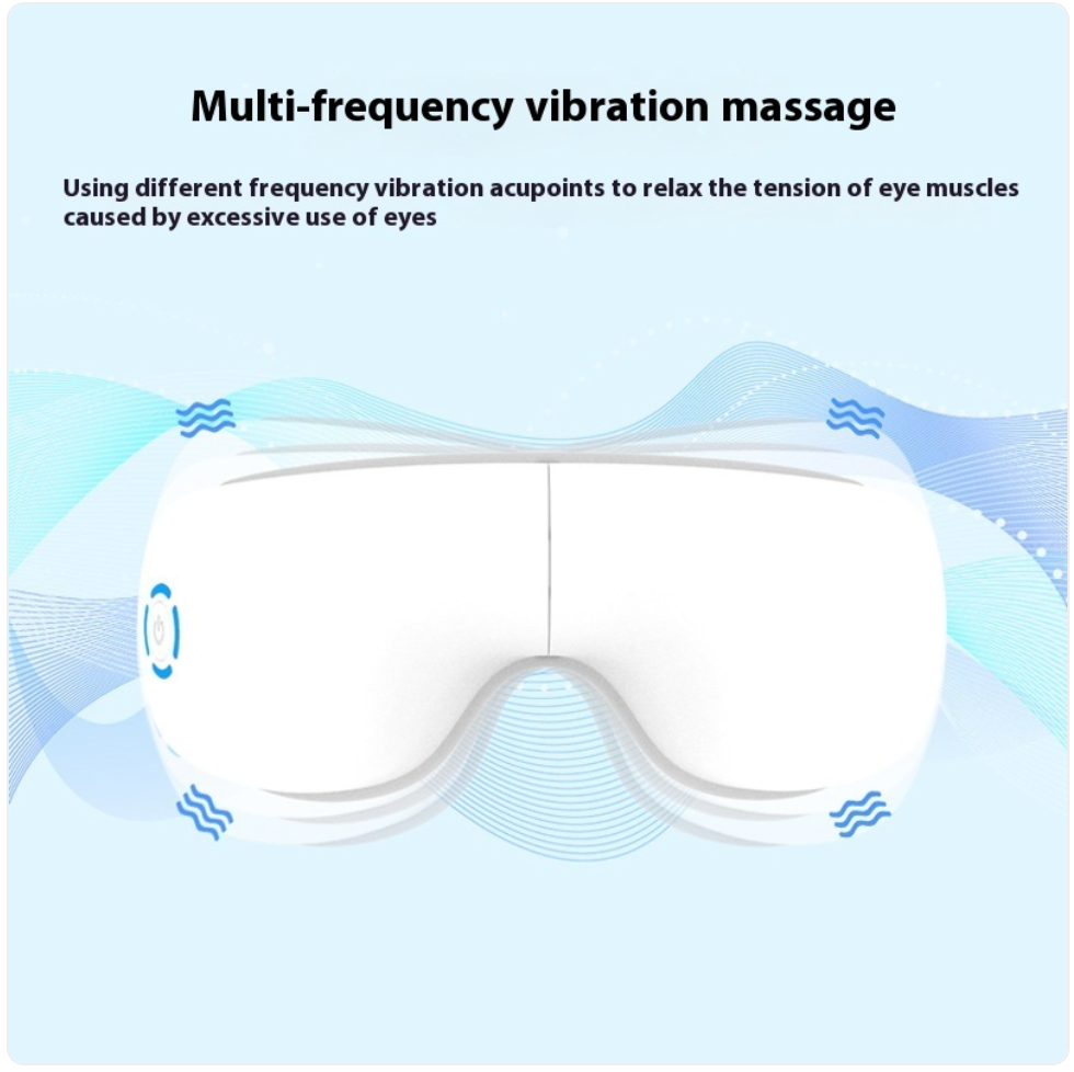 Bluetooth Eye Massager with Vibration and Hot Compress for Relief